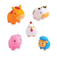 5 Pack Bath Toys: Farm Animals