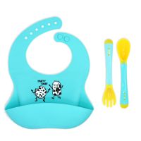 Silicone Bib Feeding Set: Party Time!