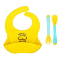 Silicone Bib Feeding Set: Taco-Bout Adorable