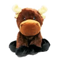 12" Brown Moose Plush Toy 