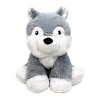 12" Grey Wolf Plush Toy 
