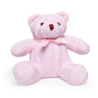 Cable Knit Bear: Pink