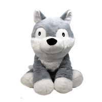 18" Grey Wolf Plush Toy 