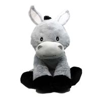 18" Grey Donkey Plush Toy 