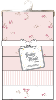 4 Pack Flannel Receiving Blankets: Pink Mini Floral 
