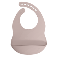 SILIBIB Silicone Bib: Rose