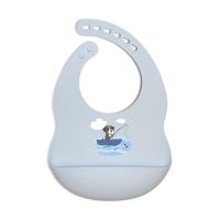 SILIBIB Silicone Bib: Sailor Blue 