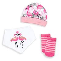 3 Piece Accessory Set: Flamingo 