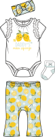 Girls INF 4 Piece Pant Set : Daddy's Main Squeeze 