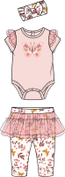 Girls NB 3 Piece Tutu Legging Set : Butterfly 