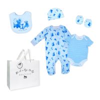 Boys 5 Piece Mesh Bag Set: Teddy Bear 