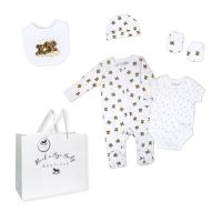 Unisex 5 Piece Mesh Bag Set: Elephant 