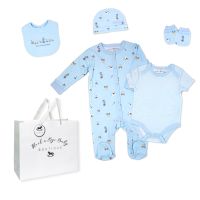 Boys 5 Piece Mesh Bag Set: Blue Toy Box 