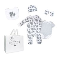 Unisex 5 Piece Mesh Bag Set: Elephant 