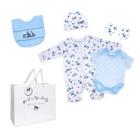 Boys 5 Piece Mesh Bag Set: Zoo Train 