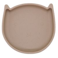 SILIKITTY Silicone Plate with Suction: Toasted Almond