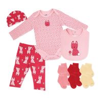 Girl's 10pc Set: Pink Kitty