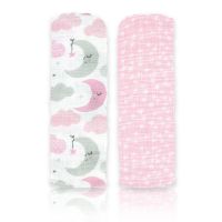 2 Pack Muslin Swaddle Blankets: Pink Sweet Dream 