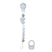 SiliBeads Silicone Pacifier Clips: Blue Car