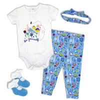 Girls 4 Piece Legging Set: Bee Yourself 