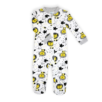 Boys Interlock Coverall: Lion 