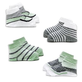 4 Pack Socks: Sage Green 
