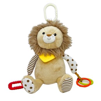 Plush Activity Toy - Tan Lion