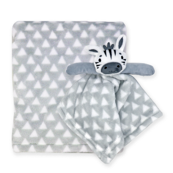 Blanket And Nunu Set: Zebra 