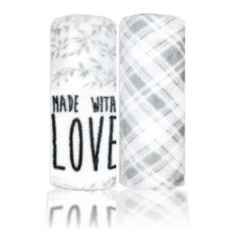 2 Pack Fleece Blanket: Made With Love