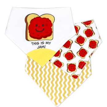 3 Pack Bandana Bib with Teether: This is my Jam!