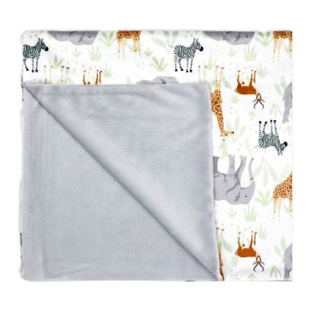 2 Layer Mink Blanket: Safari