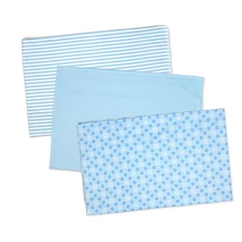3-Pack Knit Baby Wrap Swaddles: Blue Stars