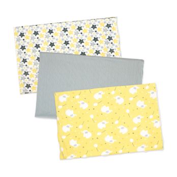 3-Pack Knit Baby Wrap Swaddles: Yellow Elephants