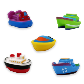 5 Pack Bath Toys: Assorted Boat