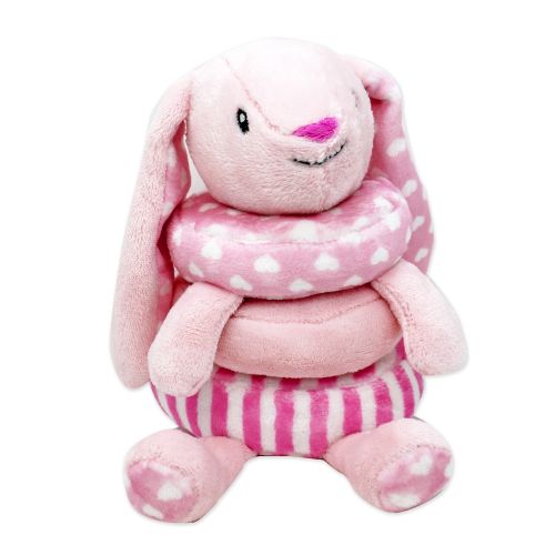 Plush Stacking Activity Toy - Pink Bunny 
