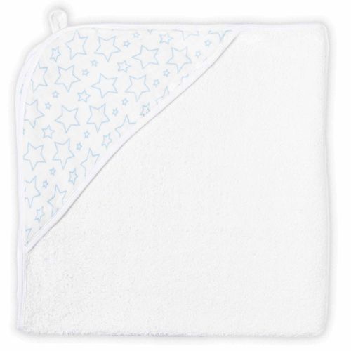 Star Muslin Lined Hooded Towel: Blue 