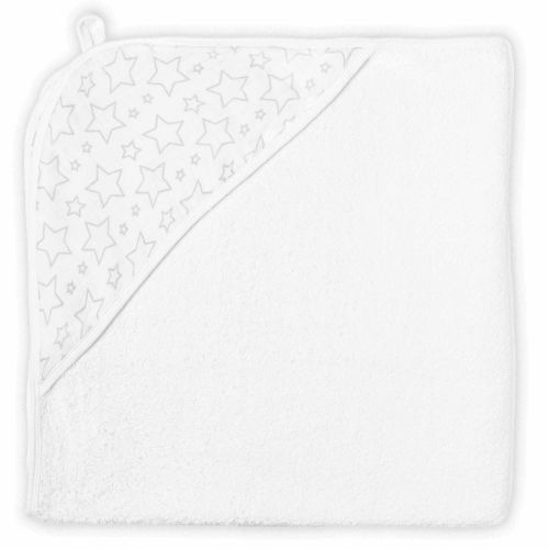 Star Muslin Lined Hooded Towel: Grey