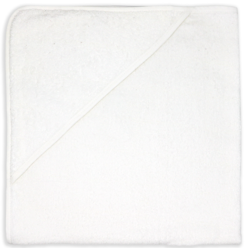 Solid Hooded Towel: White 