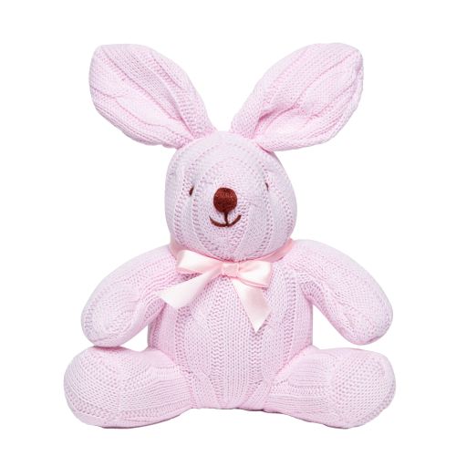 Cable Knit Bunny: Pink