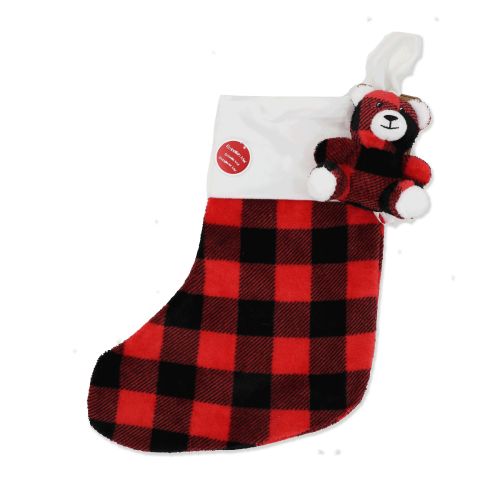 Red Buffalo Bear With Stocking