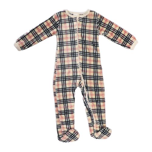 Neutral INF Printed Plush Sleeper: Tan Plaid 