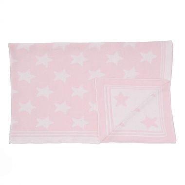 Knit Star Blanket: Pink