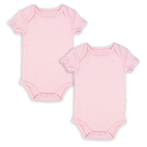 2 PACK SOLID BODYSUIT: PINK