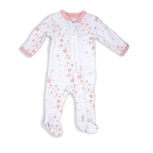 Star Printed Sleeper: Pink