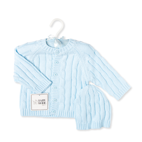 2- Piece Knit Hanging Set: Blue